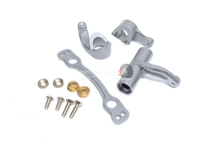 MadMax Arrma Alloy Steering Bellcrank & Rack Set - Titanium
